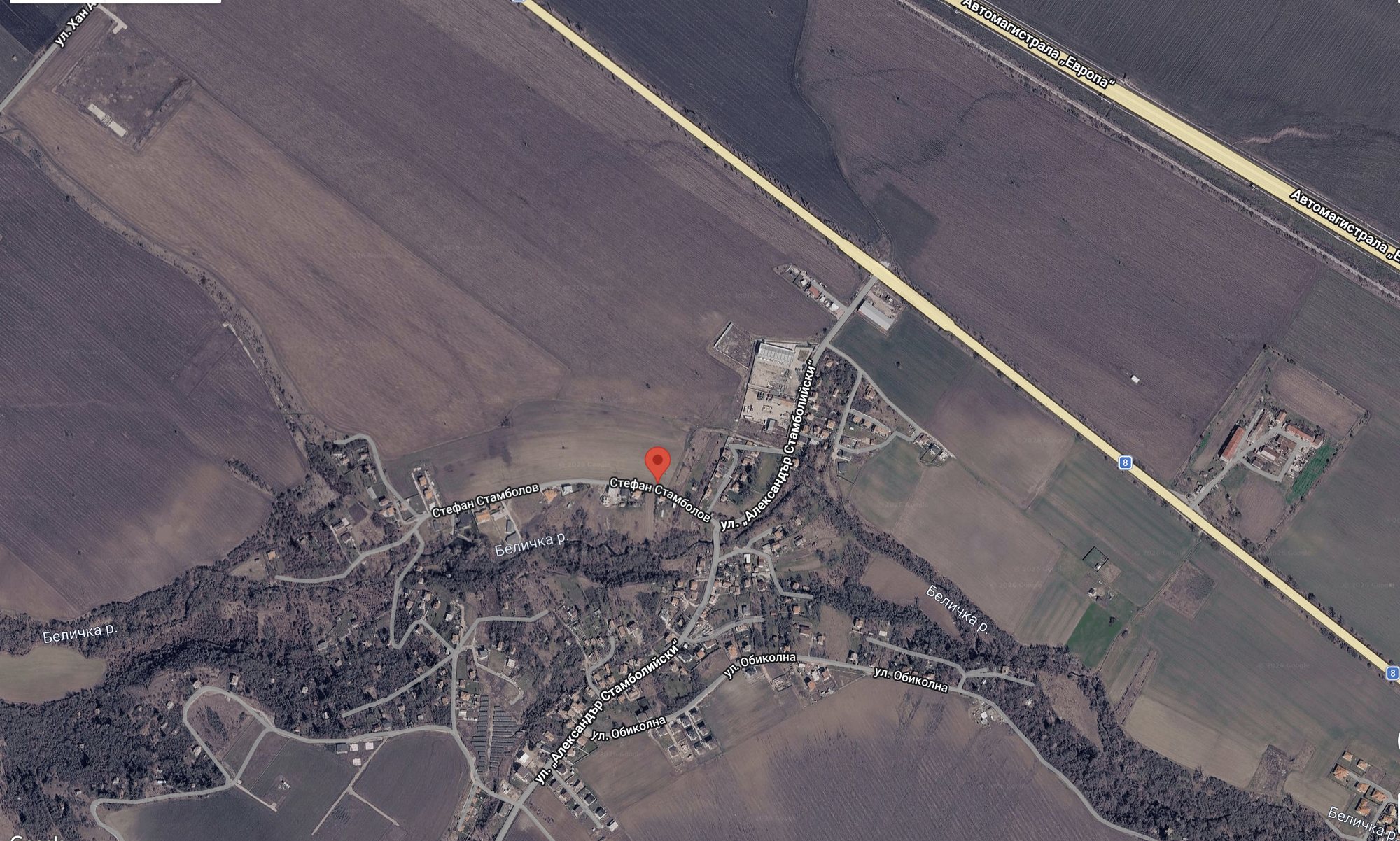The Boben area from the air